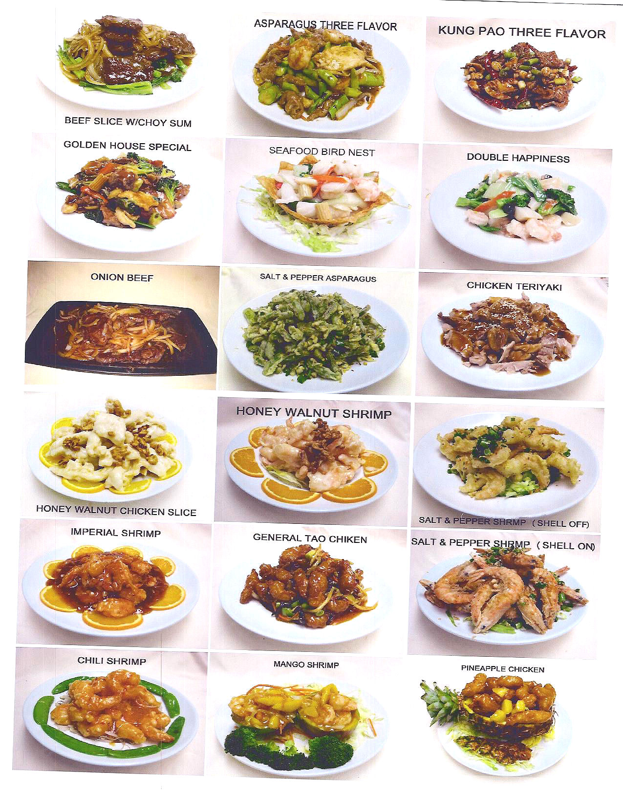 Traditional Chinese Menu Gambaran